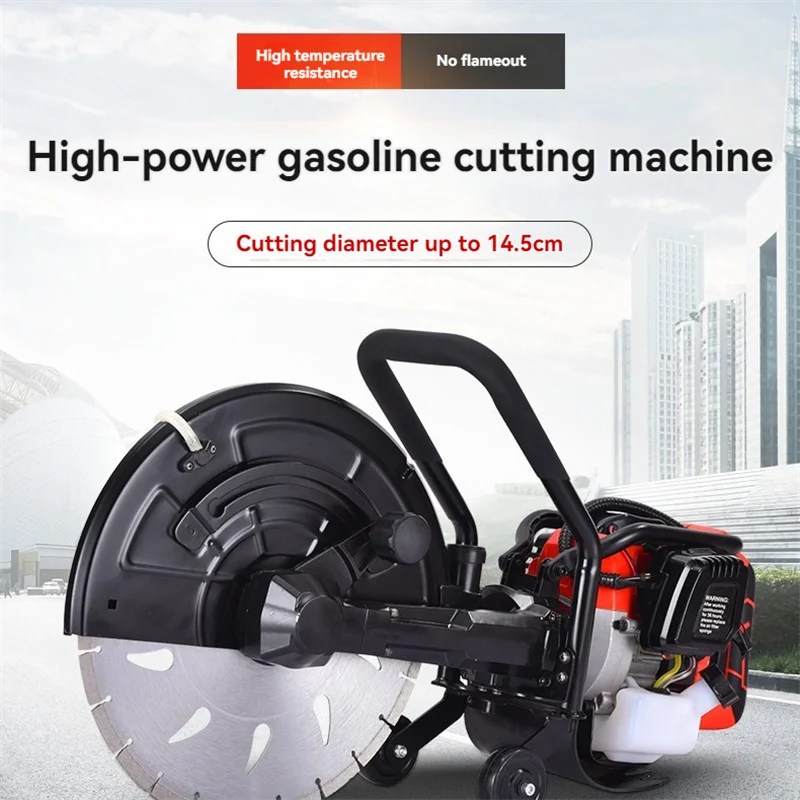 Two Stroke Gasoline Cutting Machine Firefighting Rescue Toothless Saw Concrete Road Slotting Cutting Iron Artifact