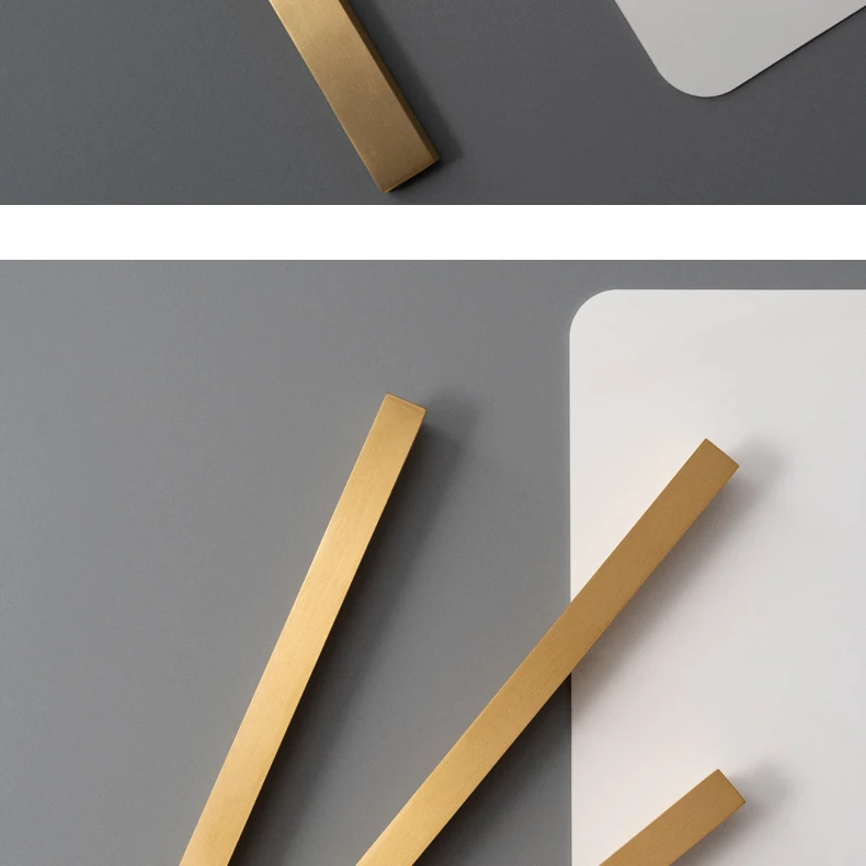 Long brushed brass furniture handle — supplier illustration 7