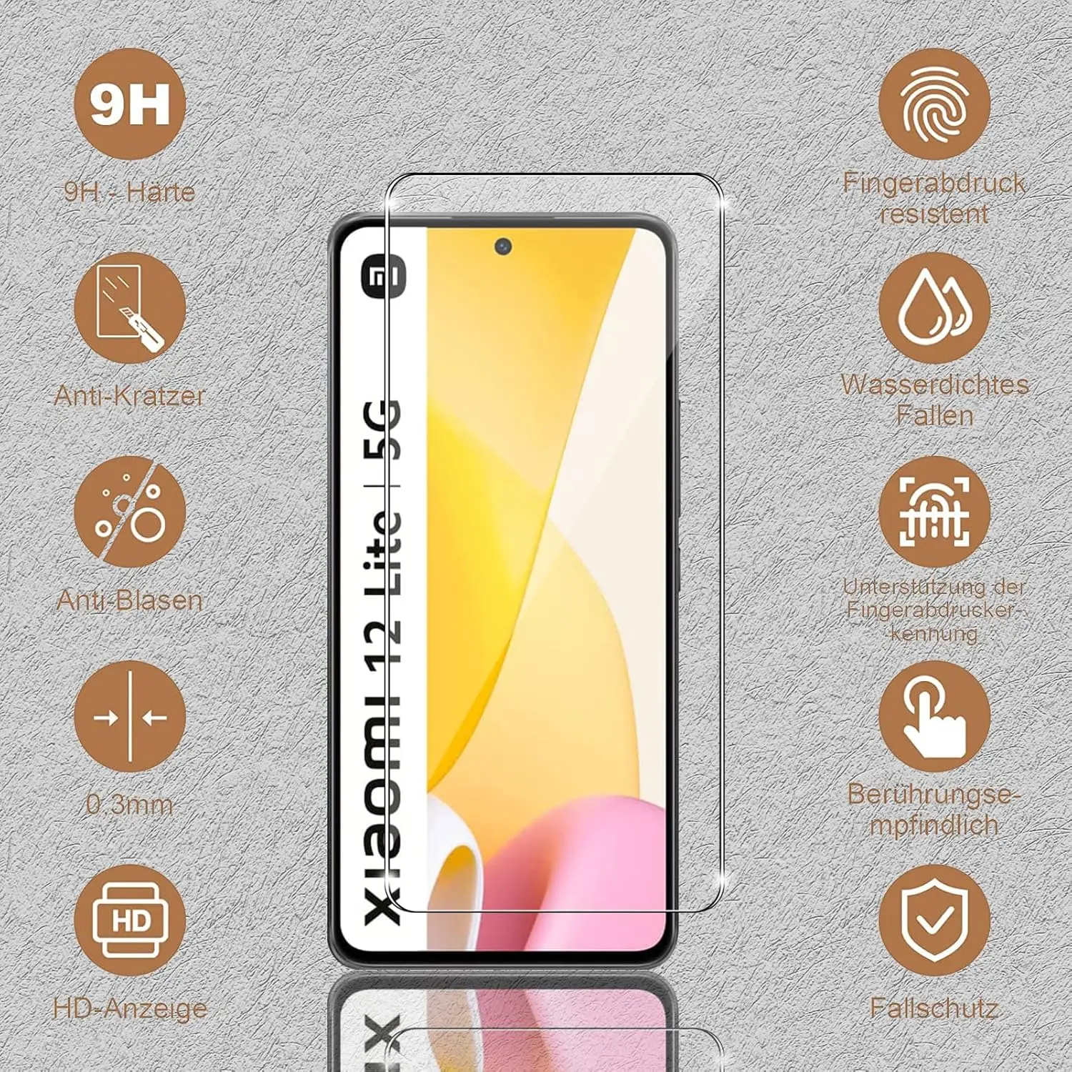 2Pcs/4Pcs 9H Tempered Glass For Xiaomi 12 Lite 5G Screen Protector Glass Film