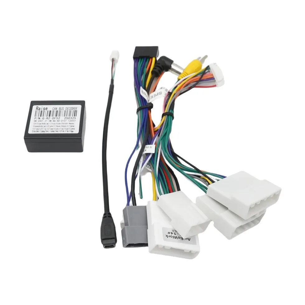 Car Radio Canbus Fitting Adapter Dash Kit for Nissan SYLPHY SENTRA KICKS Qashqai X-Trail NAVARA Terra RZC, OEM Radio Cable Plug