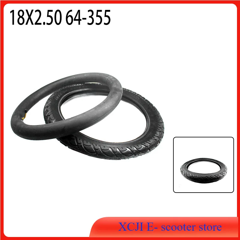 

18x2.50 64-355 Inner Tube 18 Inch Camera with Vavle Outer Tyre for Electric Motorcycle Battery Tricycle