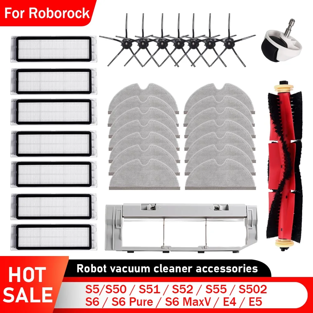 

Роликовая щетка, фильтр, тканевая насадка для пылесоса Roborock S5 S50 S51 S52 S55 S6 S6 Pure S6 MaxV, пылесос, бытовая техника