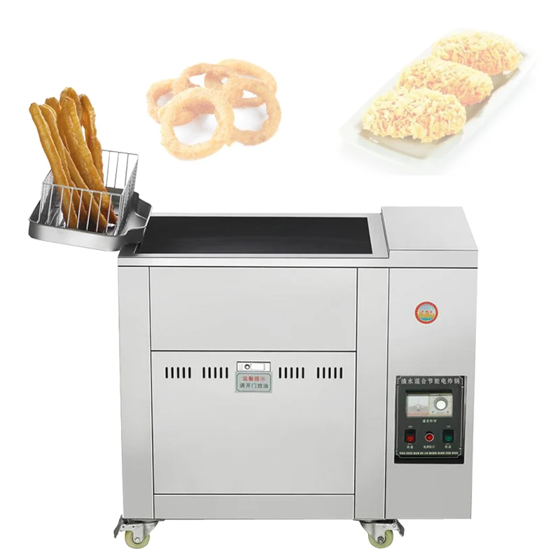 Oil Water Separation Fryer, Commercial Gas Stall Fryer Electric Chicken Frying Equipment Special For Deep-Fried Dough Sticks