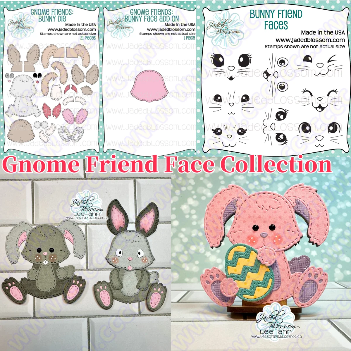 

Bunny Gnome Friend Faces Collection Metal Cutting Dies Clear Stamps DIY Making Card Scrapbook Embossed Paper Album Craft Supplie