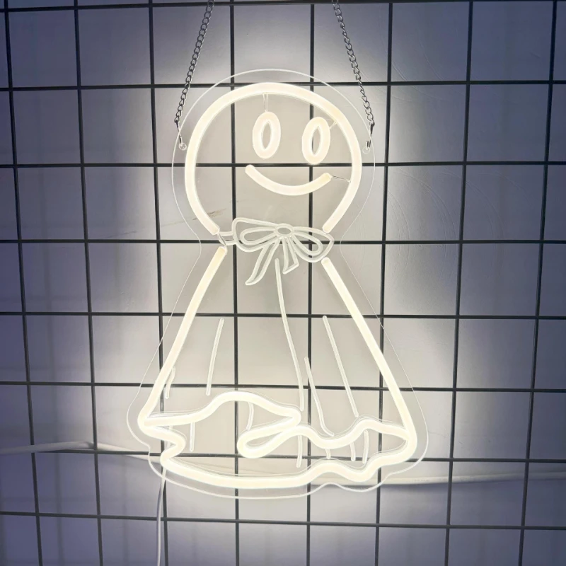 LED Creative-shaped Sunny Doll Neon Light, Acrylic Decorative Ambient Light, Acrylic Light Sign