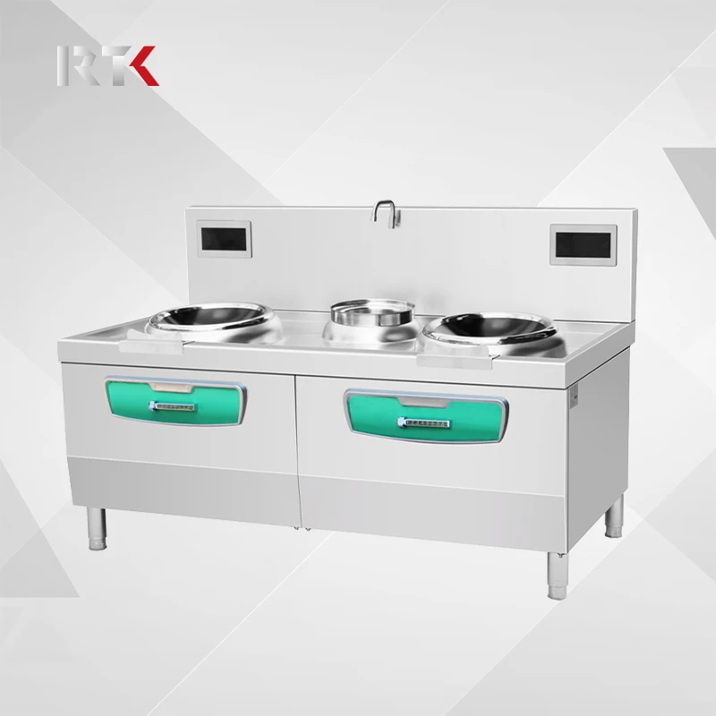 

Commercial Single Temperature Stainless Steel Kitchen Induction Cooker Double Fried Restaurant Kitchen Steel Fabrication