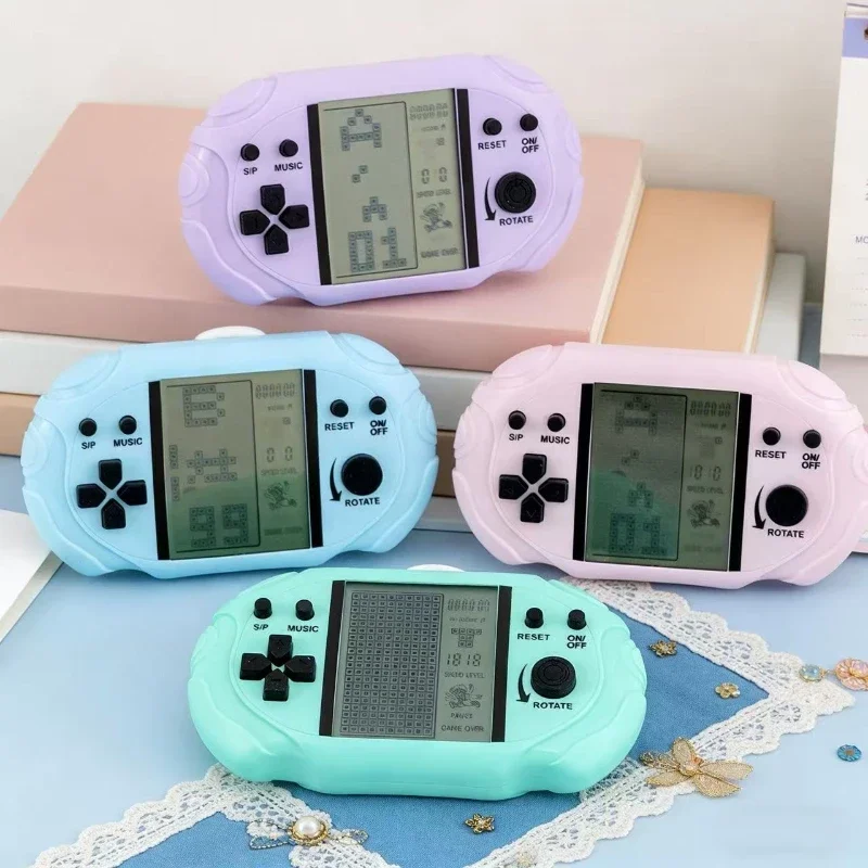 Consola de juegos estilo Tetris, dispositivo de juego portátil electrónico, dispositivo de juego retro nostálgico, 1/2/3 Uds.