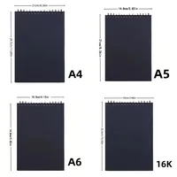 1 Pack 30-Sheets Top Spiral-Bound Sketch Book Acid-Free Art Sketchpad for Artistic Drawing Painting And Writing 5