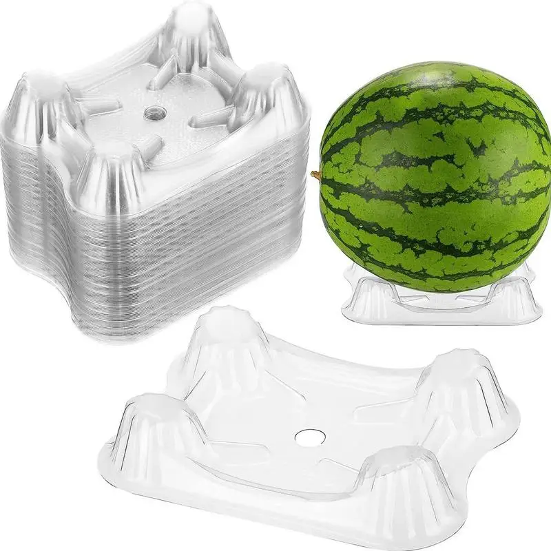 Transparent 50 Pcs Melon Cradles Watermelon Pumpkin And Squash Stand Holds Up To 20 Lbs Plant Garden Support Protector