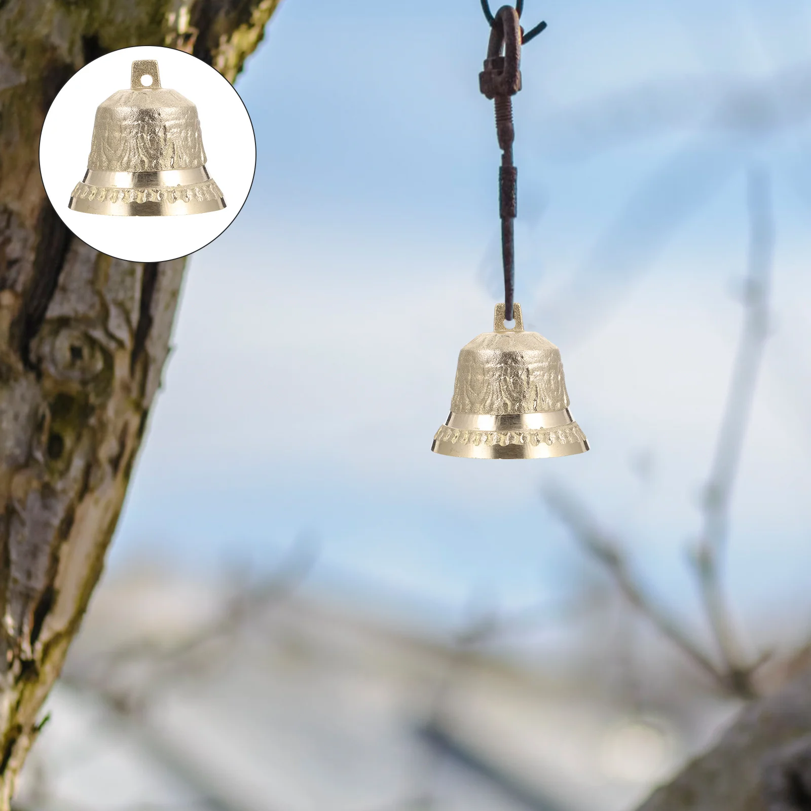 

Copper Tinkle Bell Hanging Decor Small Size Retro Vintage Design Xmas Home Party Decoration Bell Hanging Decor