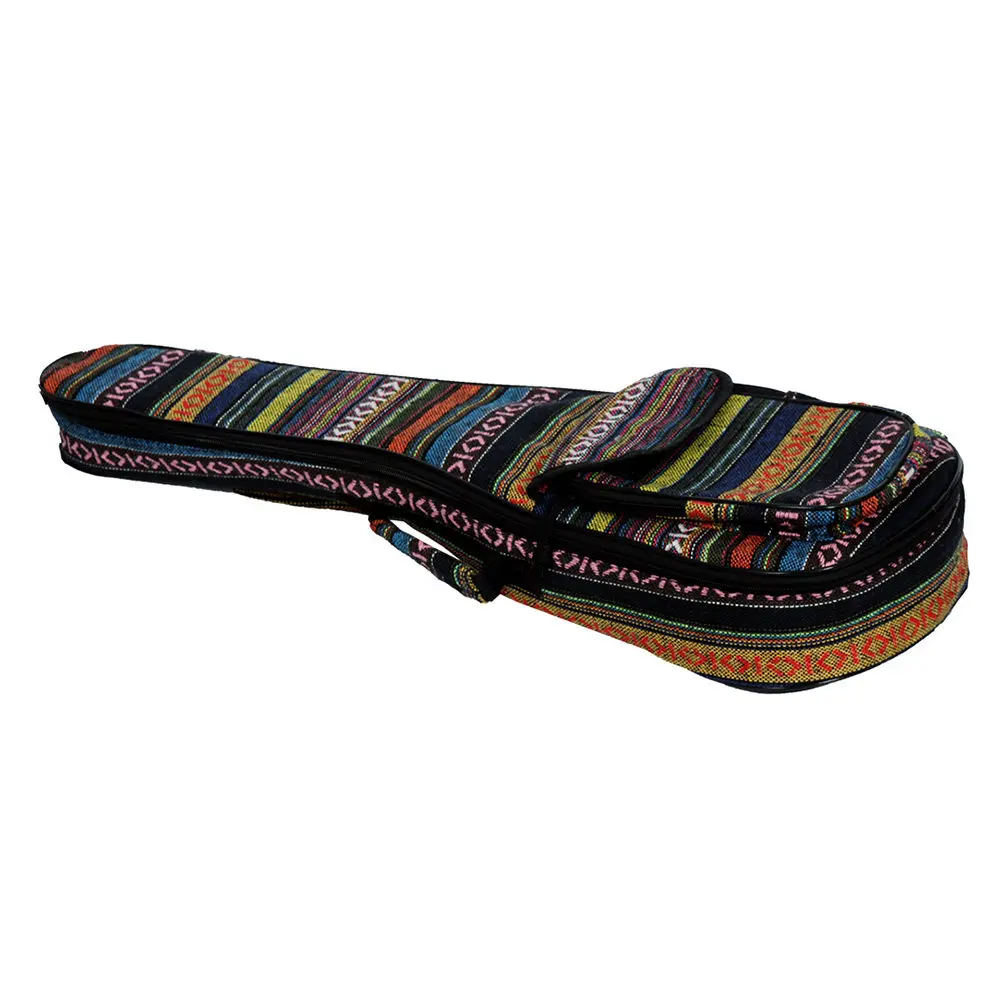 

Premium Lightweight Ukulele Bag Adjustable Shoulder Straps Stylish Storage Pouch For Capo Music Book Rainbow Color Ukulele Case