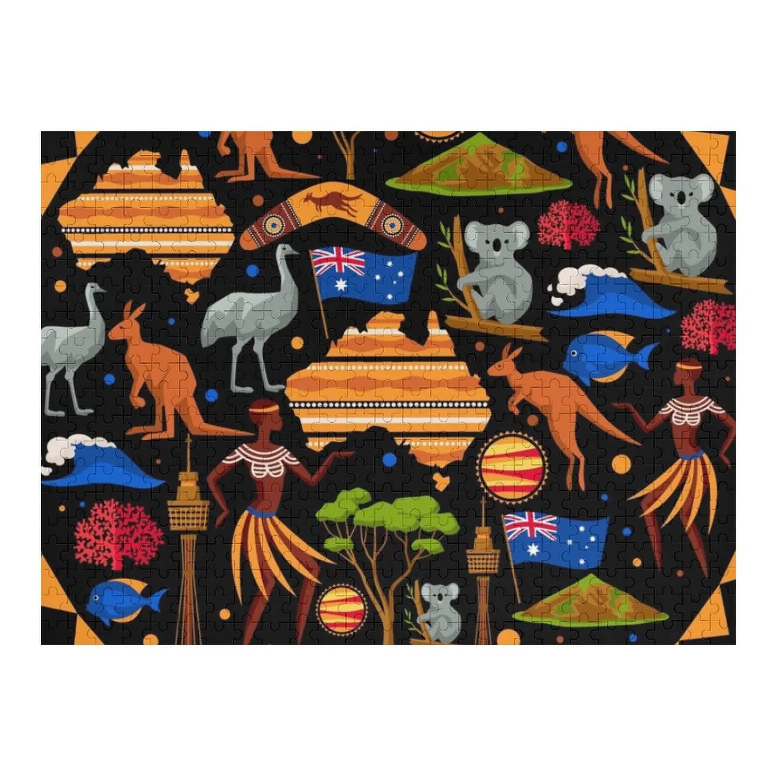 

Awesome Aboriginal Art Jigsaw Puzzle Personalize Personalised Name Personalised Toys Personalized Gift Ideas Puzzle