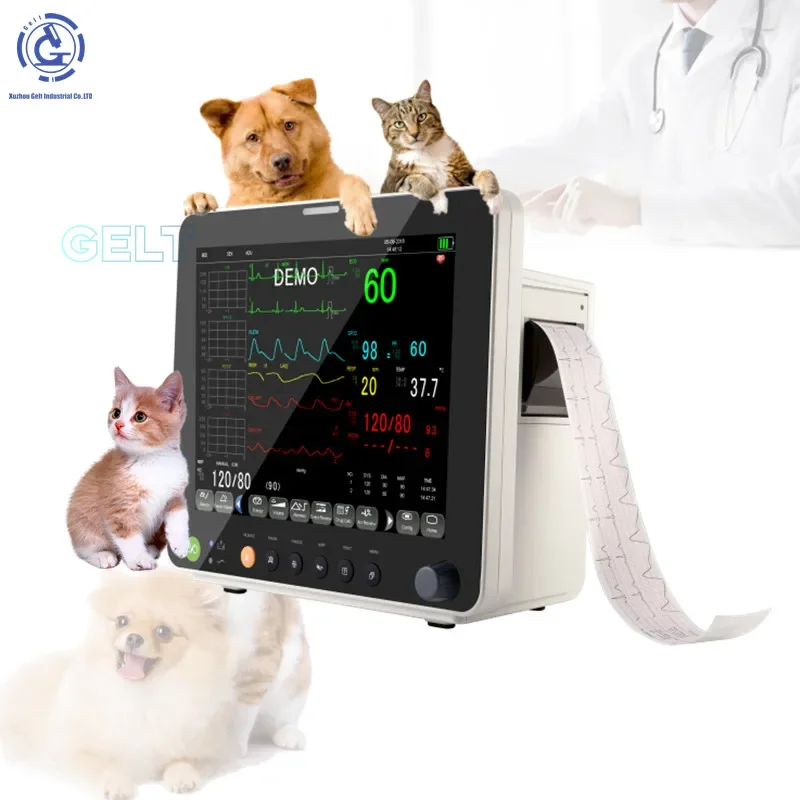 

Animal Veterinary Equipment VET Multi-parameter vital signs blood pressure Monitor
