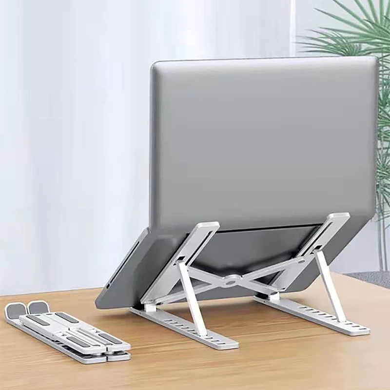 【3CS99】1Pcs Universal Laptop Plastic Stand Adjustable Notebook Holder Non-slip Foldable Cooling Base Bracket