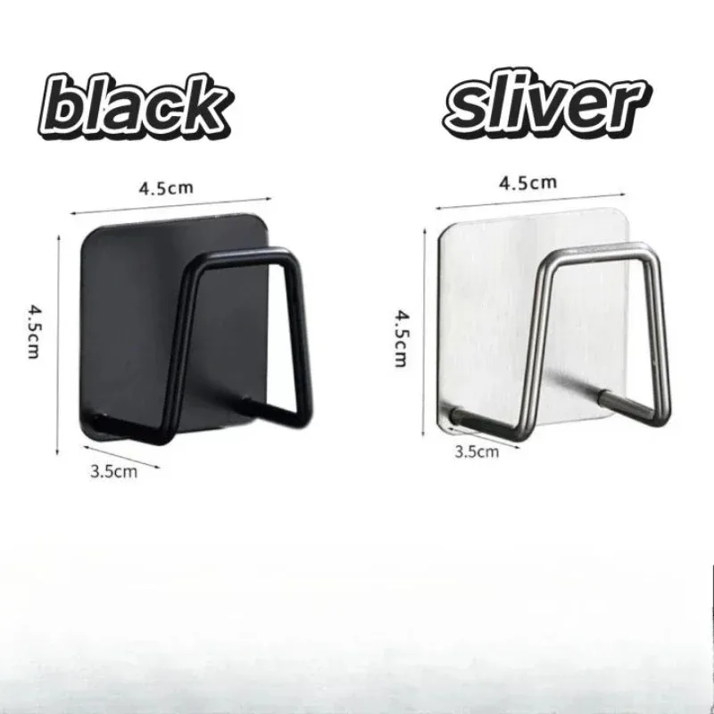1-10pcs Kitchen  Stainless Steel Sponge Holder Sink Self Adhesive Drain Drying Rack Household Wall Hooks Kitchen Accessories view 3