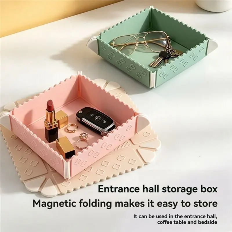 A53M-Foldable Silicone Mat With Magnetic Feature, Heat Resistants Trivet, Non-Slip Pad And Portable Chopping Board