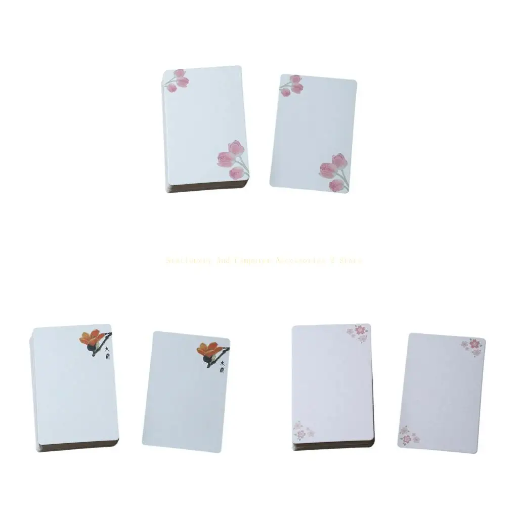 20Sheets Craft Cards  2.24x3.54Inch Study Note Cards Unlined For Wedding Valentines Christmas Thank You Cards Making