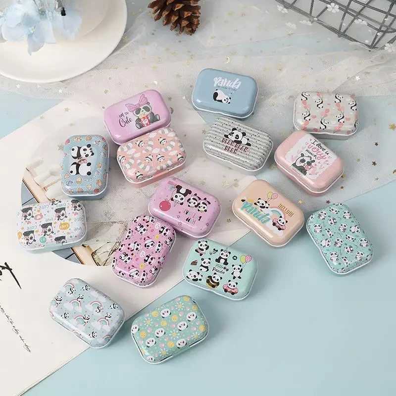 4 قطعة صندوق معدني صغير من القصدير مختومة جرة صناديق التعبئة مجوهرات كاندي صندوق تخزين صغير علب عملة أقراط سماعات هدية صندوق Rabdom #5