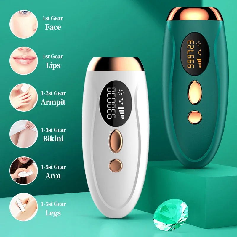 IPL Laser Hair Removal Painless Epilator for Women Face Body Bikini Machine