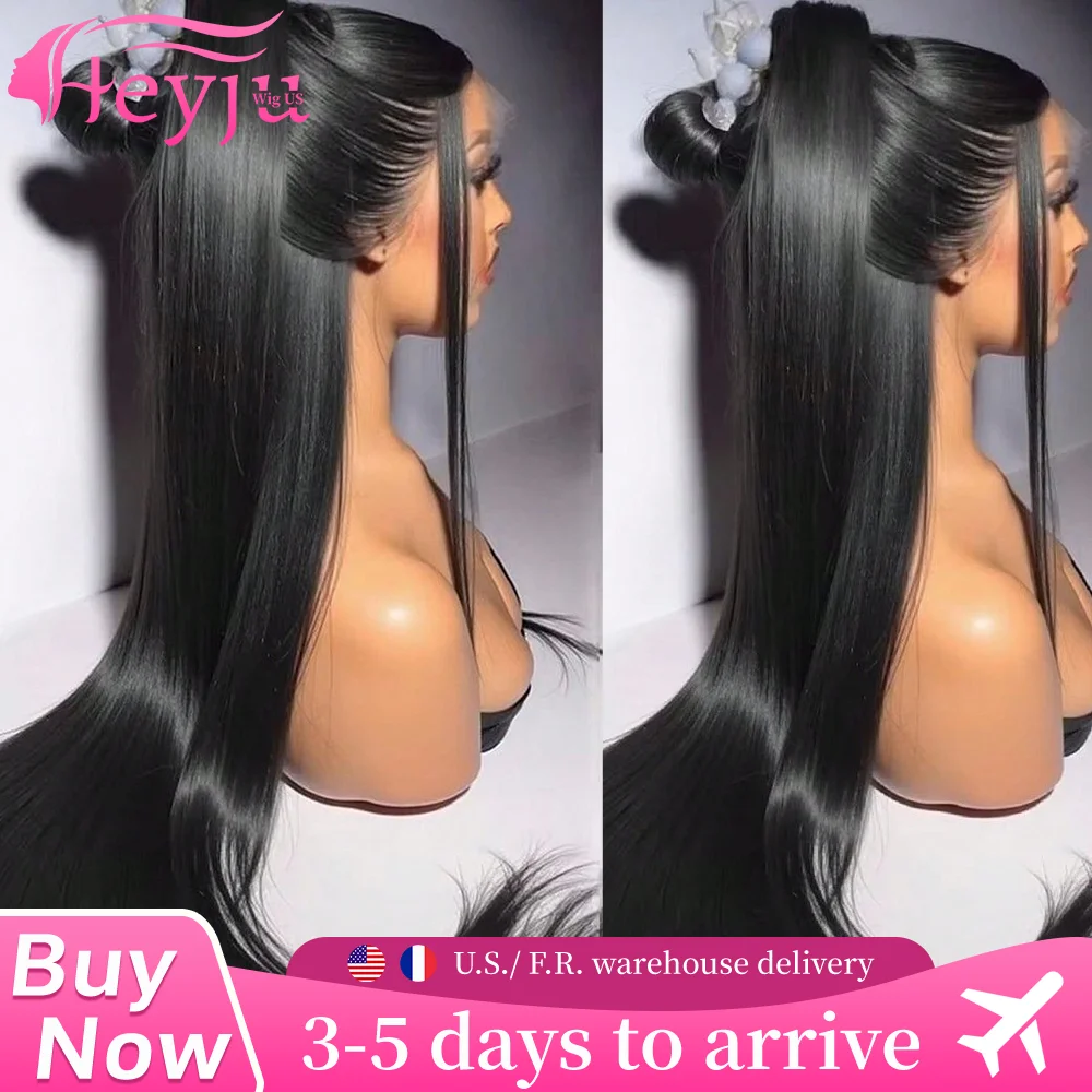 250 الكثافة مستقيم Hd شفاف 13x6 Hd الدانتيل الجبهة خصلات الشعر المستعار الإنسان البرازيلي 13x4 الدانتيل الباروكة الأمامية قبل قطعها للنساء