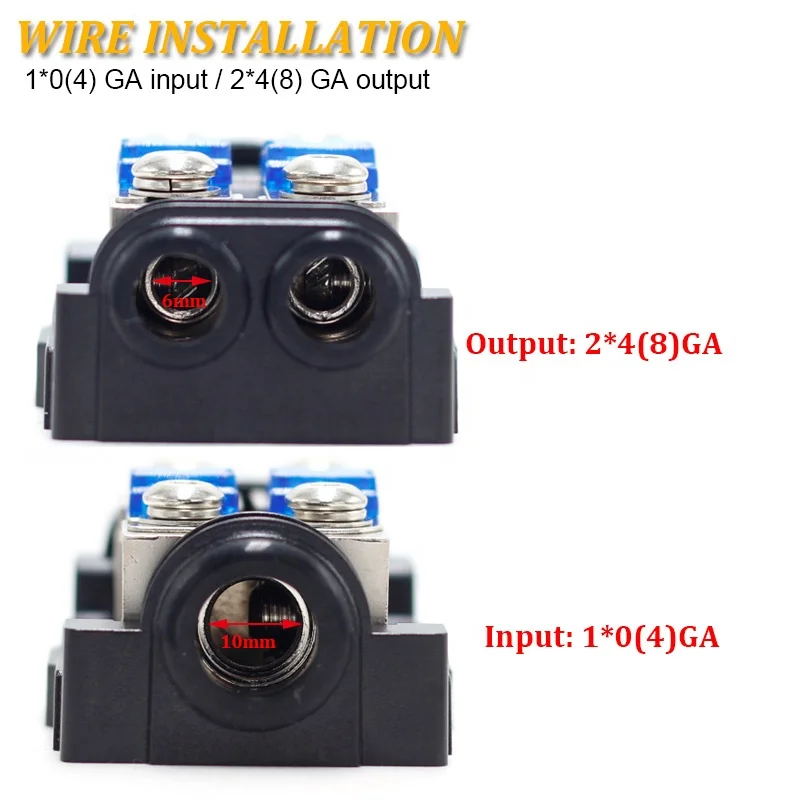Custom automotive mini anl fuse holder waterproof 12V 24V DC car audio anl fuse holder box