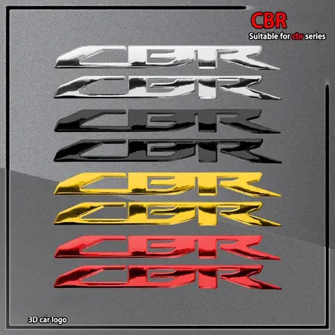 Motorcycle Stickers 3D Emblem Badge Decal Raised Tank Logo For Honda CBR 125R 250R 250RR 500R 650R 650F 600RR 1000RR Accessories