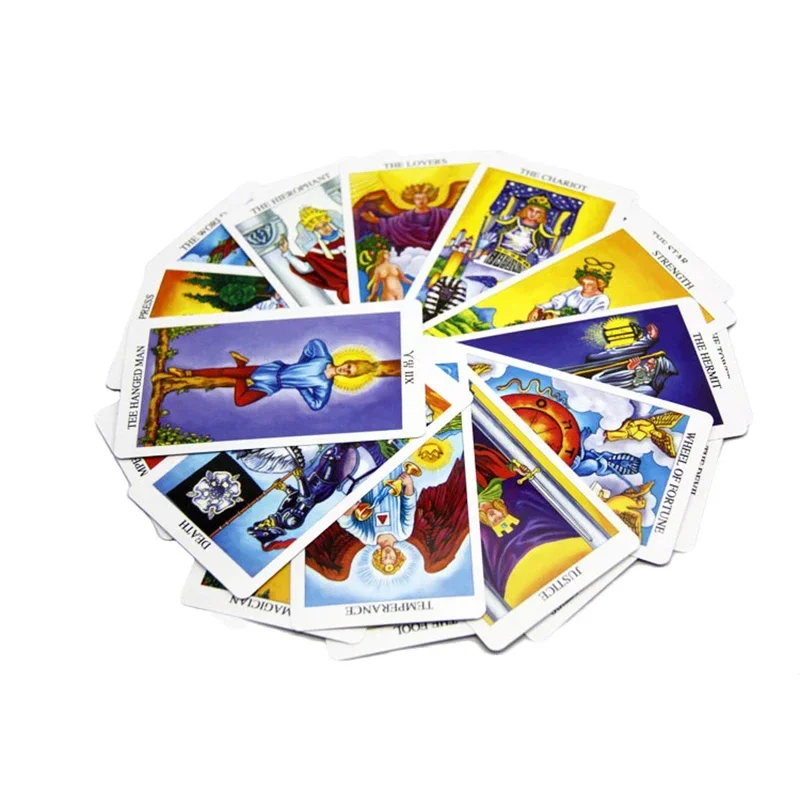 English Radiant Rider Wait Tarot Cards Factory Made High Quality Taro Card with Colorful Box Cards Game Board Game