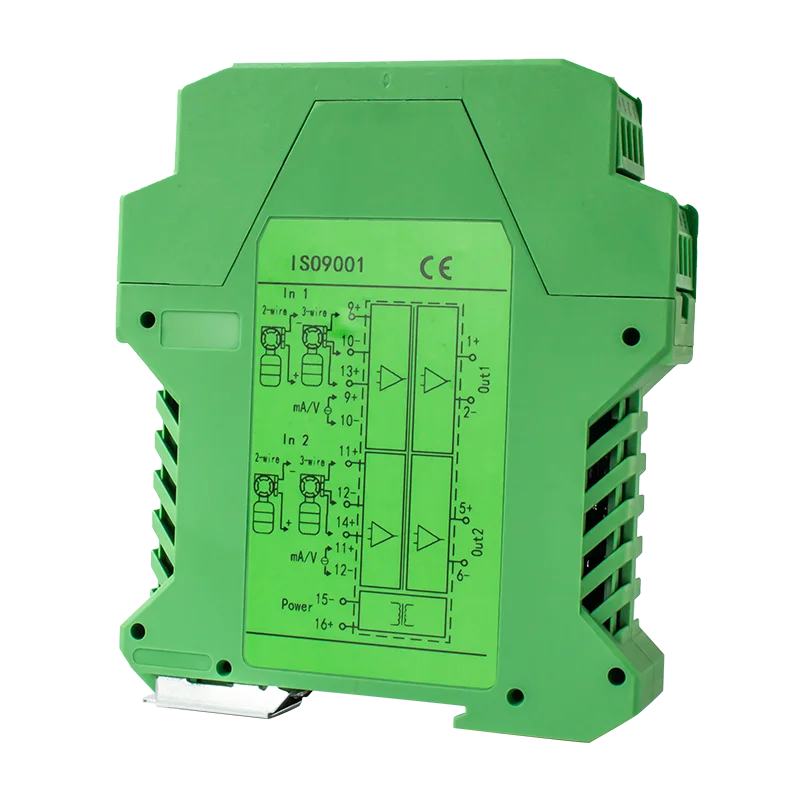 1 In 1 Out trasmettitore di segnale galvanico 0-10V DC isolatore di segnale 4-20mA 0-10mA 0-20mA 0-5V DC24V convertitore di segnale analogico