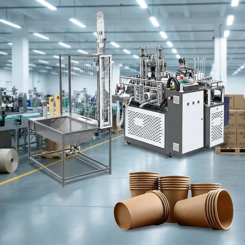Fully Automatic High Speed Paper Cup Production Line Cardboard Cup Making Machine Customized