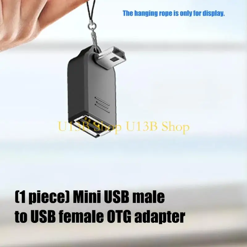 U13B Mini USB To USB OTG Adapter For Connecting Devices With 480Mbps Data Transfer