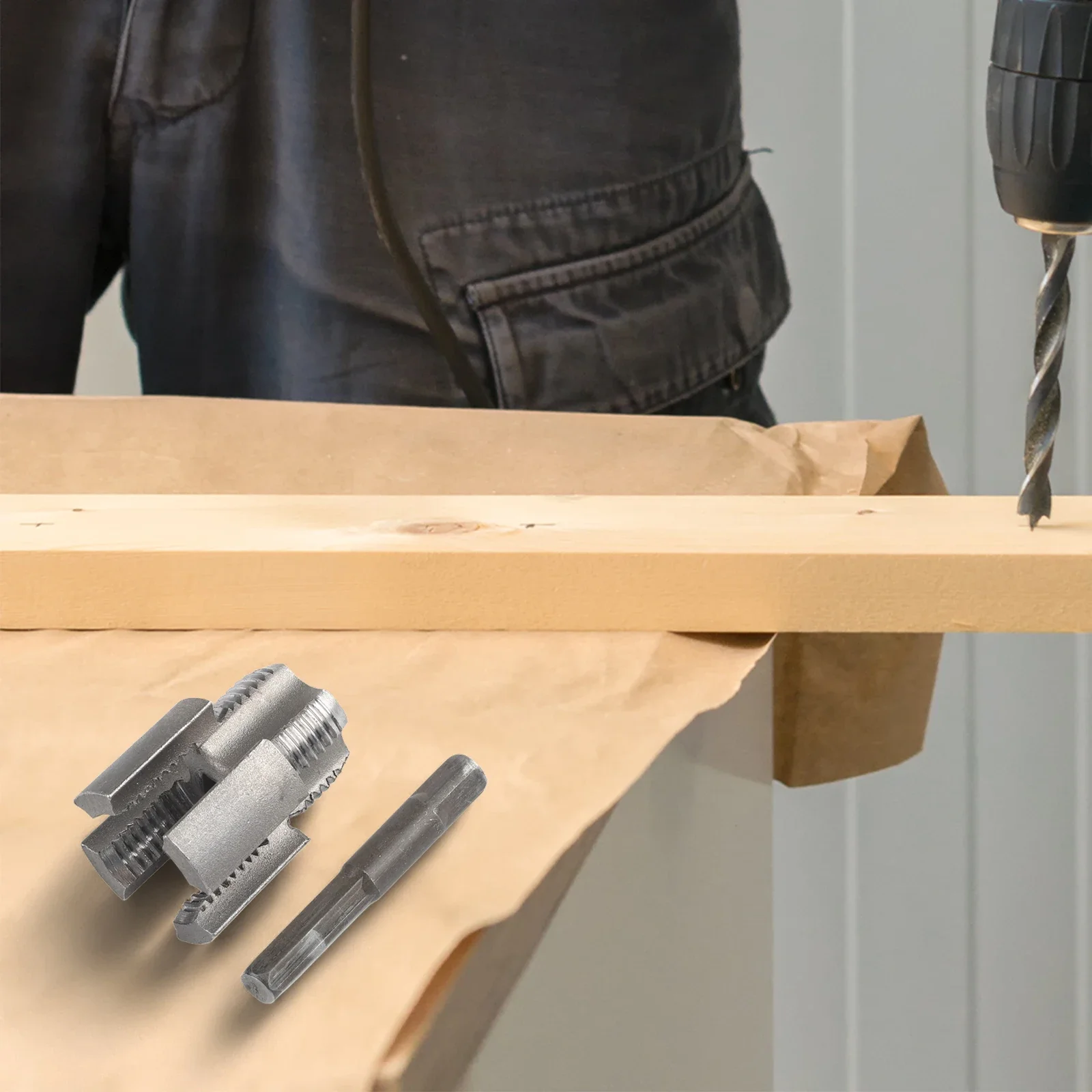 Multifunktionaler Bohrer, 4-Punkt-Drahtöffner, legiertes Stahlmaterial, bequeme Installationsstruktur, effiziente Einfädellösung