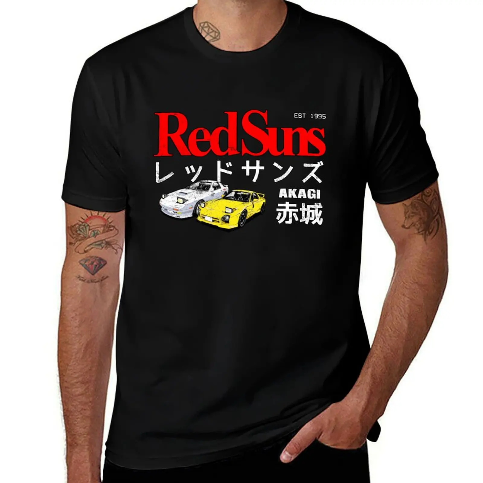 

Initial D - Akagi RedSuns T-Shirt clothes animal prinfor boys mens big and tall t shirts