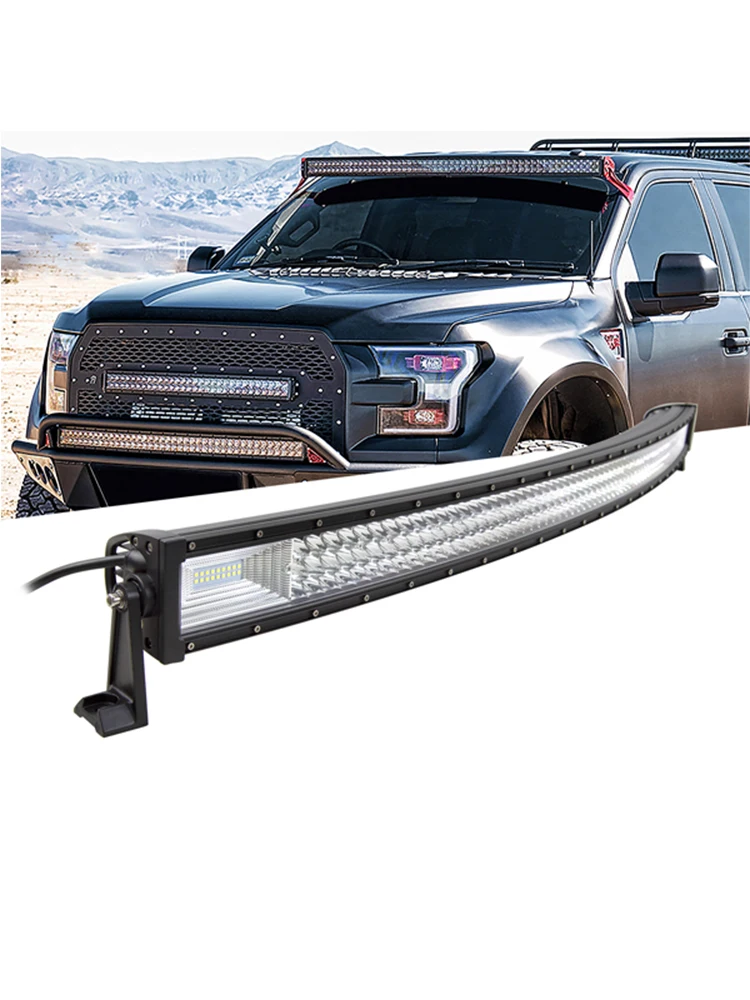 22 "32" 42 "52" 270W 405W 540W 675W Gebogen Led Light Bar offroad Led Bar Combo Beam 9V 30V Voor 4X4 4WD Suv Atv Boot Truck Auto - afbeelding 2