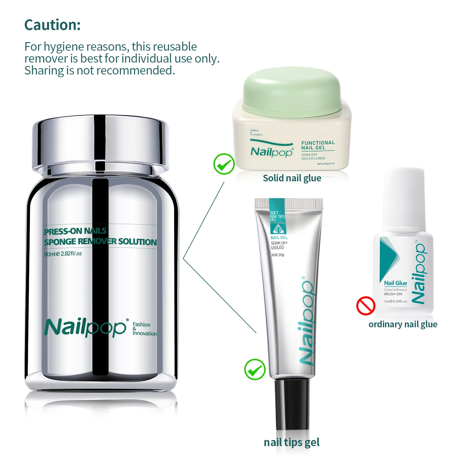 Innovative Nail Sponge Remover 80ml Gentle & No Damage Easy Press-on Nails  Soften Removal No Damage to Nail Tips Reduce Waste