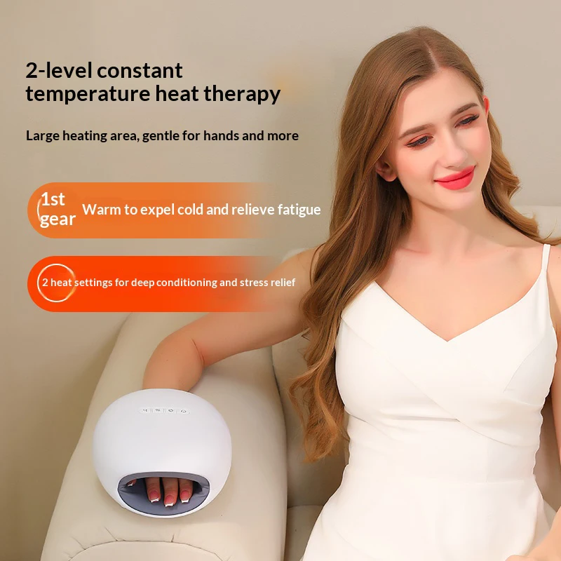

Smart Hand Massager with Heat, Portable Air Compression Massager, Hand Massager with Timer, Heated Hand Massager, Cordless