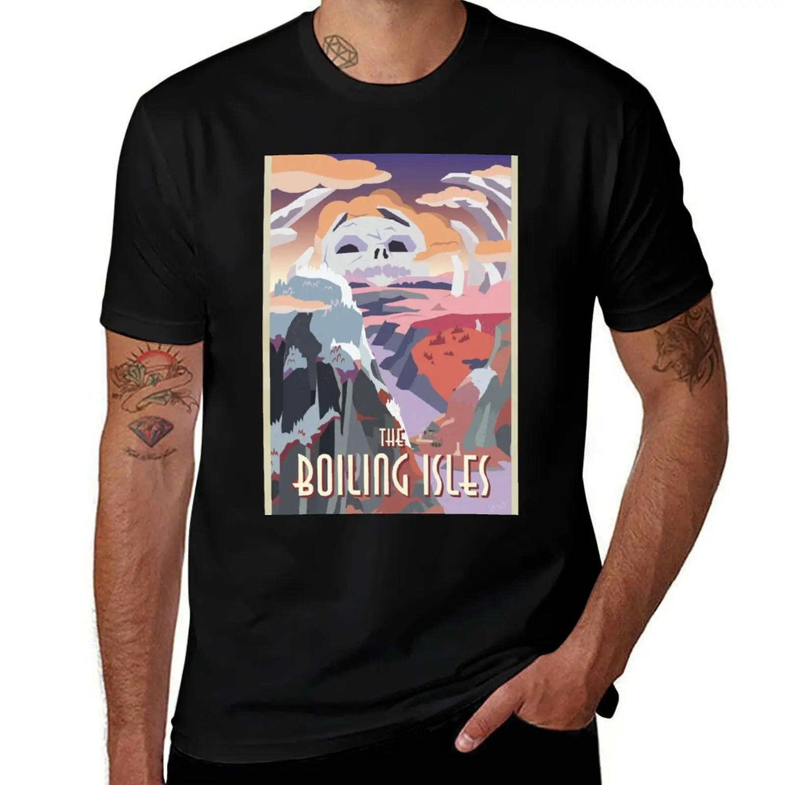 VISIT THE BOILING ISLES - The Boiling Isles T-Shirt Moisture Control Sports Tee T-Shirt