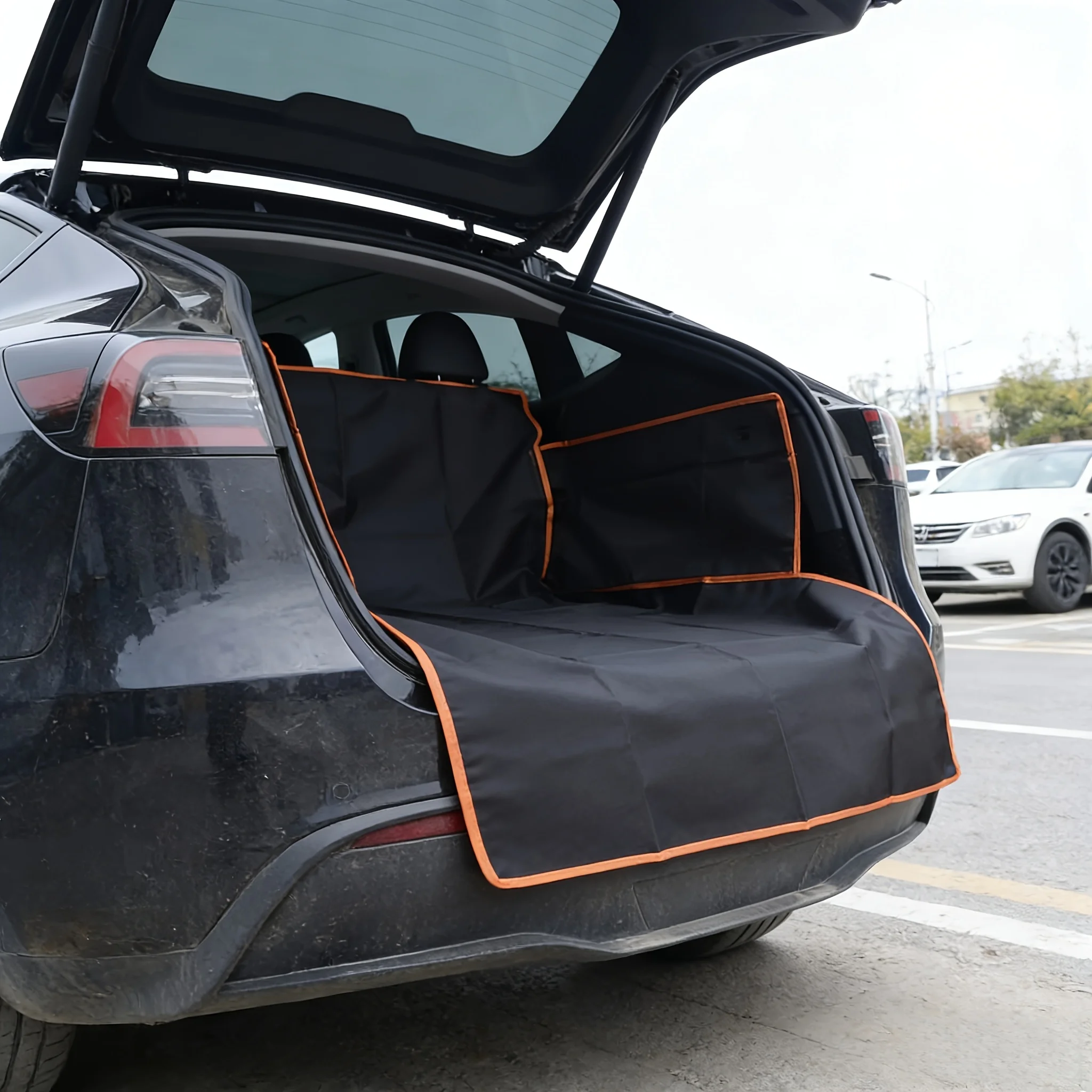 Durable Black Cargo Protection Pad for Cars | Essential for Pet Travel | Rear Trunk Protector for Cars, Must-have for Travel, Suitable for Sedans, SUVs and Trucks