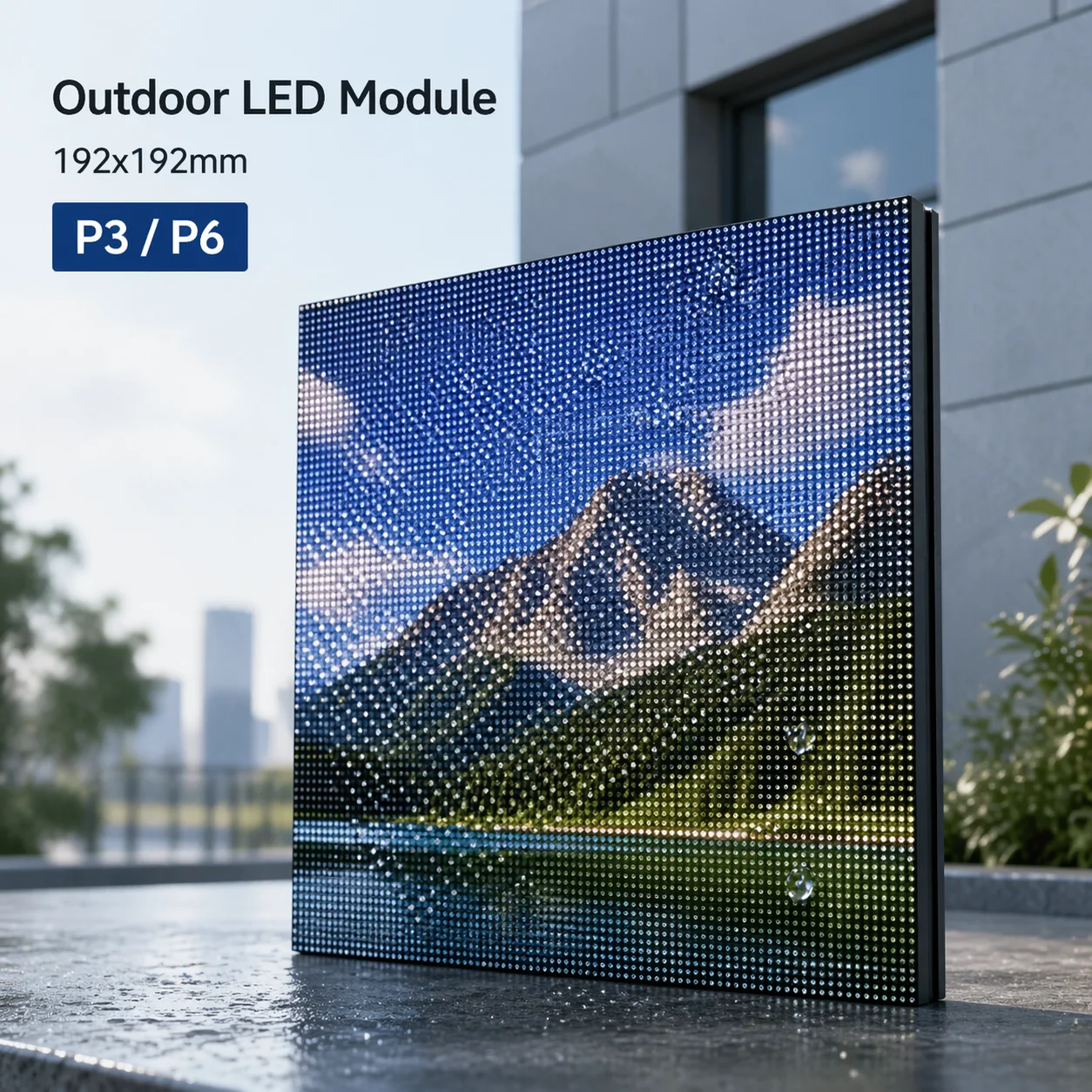 

Модуль светодиодной панели HD Outdoor SMD P3 P6 RGB, полноцветный видеомодуль для видеостен, 192*192 мм