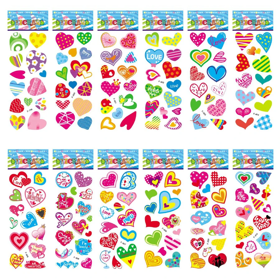5 Blatt Kinderaufkleber, bauschige Aufkleber für Kinder, Geburtstag, Weihnachten, Neujahr, Geschenk für Mädchen, Jungen, Scrapbooking, Cartoon-Aufkleber – Detail 11