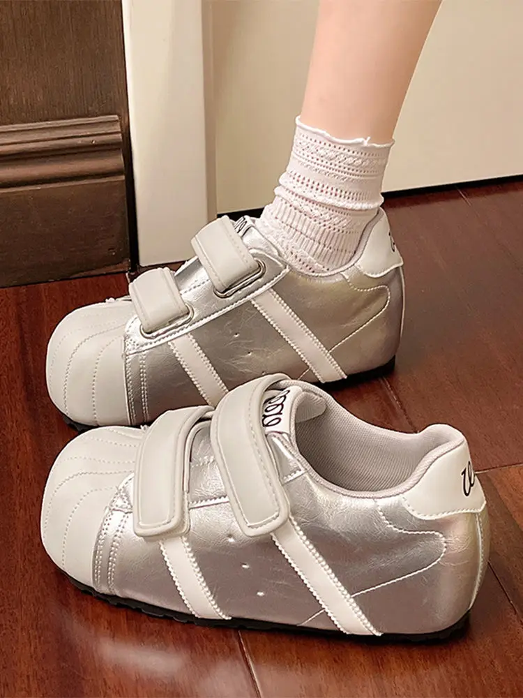 Adorable  Head Bread Shoe Women's Casual Sporty Shoes Magic Tape Closure Comfortable Breathable Low Top Fashion Sneakers