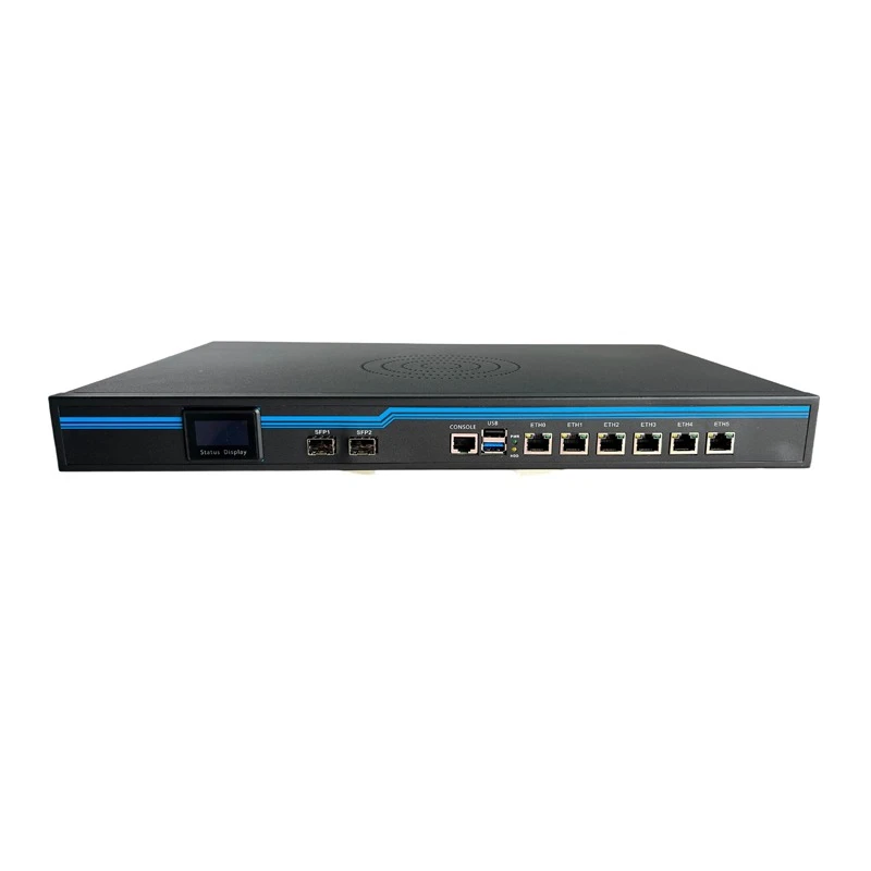 port industrial com puter 20,000 meg abyte 10G optical port with temp erature control displ ay ente rprise x86 router