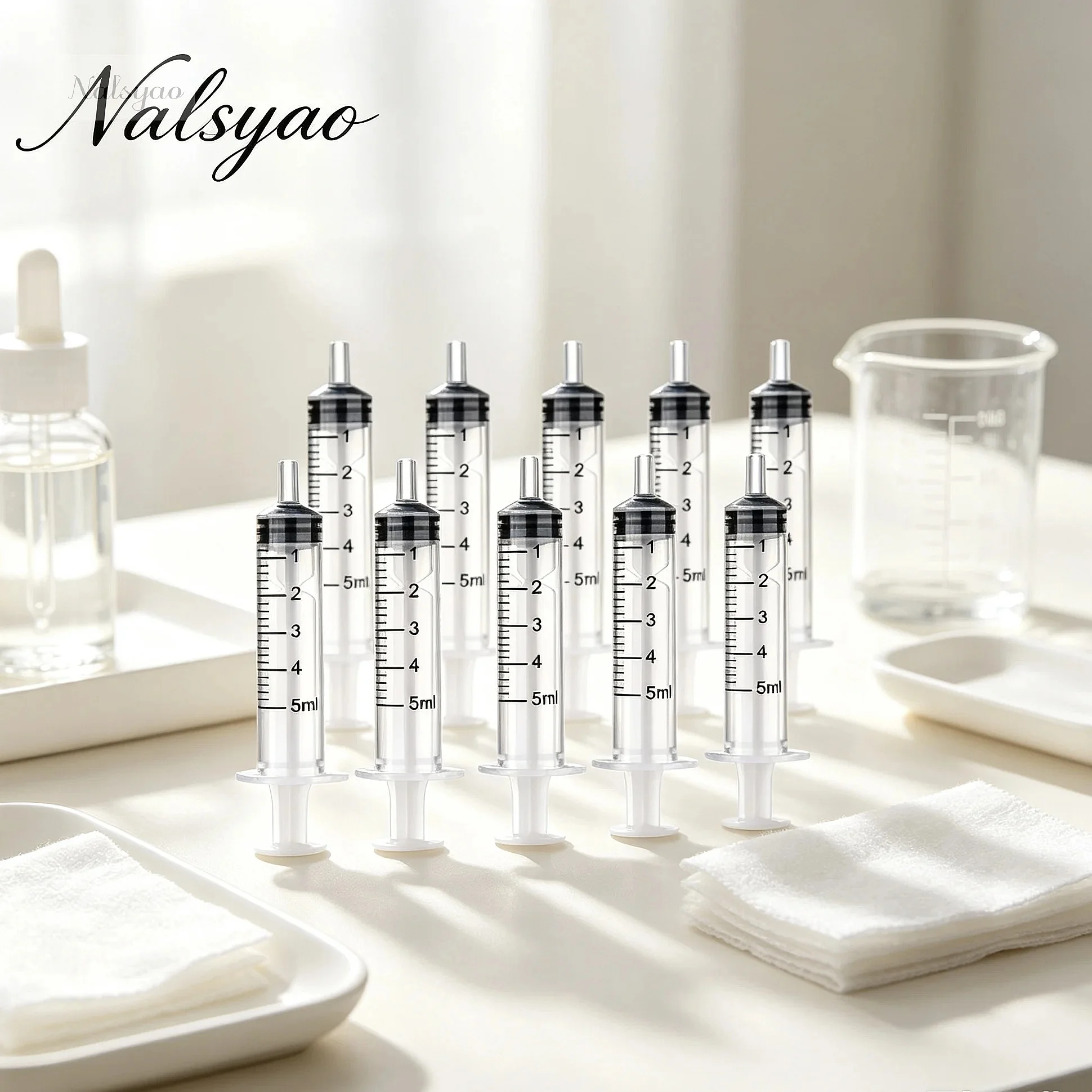 10Pcs 1ml-20ml Plastic Reusable Syringe Pet Feeding Liquid Measuring for Hydroponics Nutrient Kitchen Supply