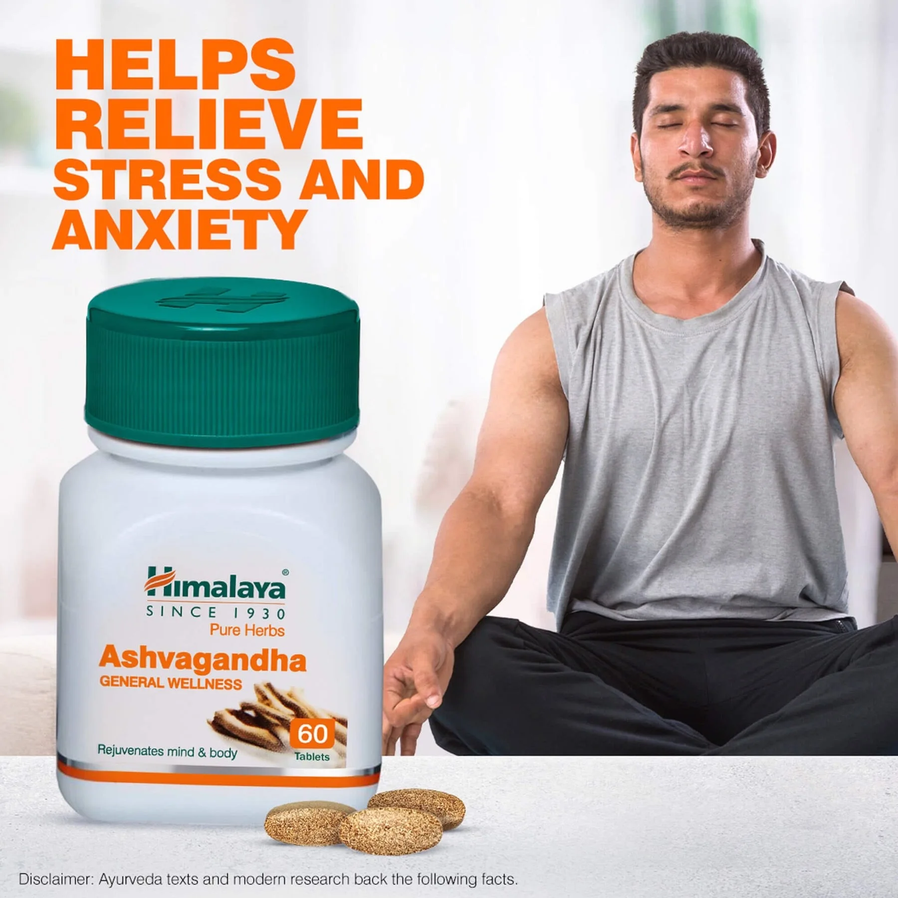 Ashwagandha Extract Capsules with Black Pepper - Stress Relief, Cognitive, Brain Health