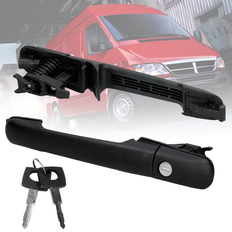 1 Set for Mercedes Sprinter Volkswagen LT II Sliding Door Handle with Lock Keys 1995-2006