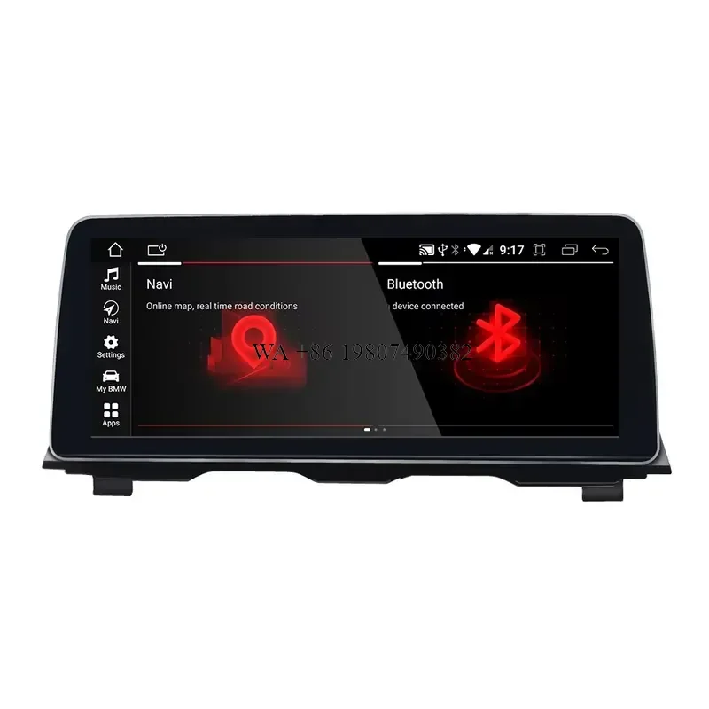 wmwmnu MCX 12.3 Inch Android 10 Car Radio Snapdragon 64GB Touch Screen With Carplay Android Auto Navigation for 5 F10 F11