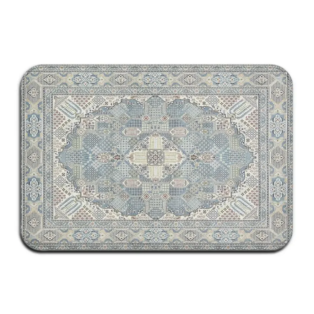 Persian Style Entrance Door Mat Non Slip Kitchen Living Room Rug Entrance Door Bathroom Mat Indoor Carpet Doormat Home Decor