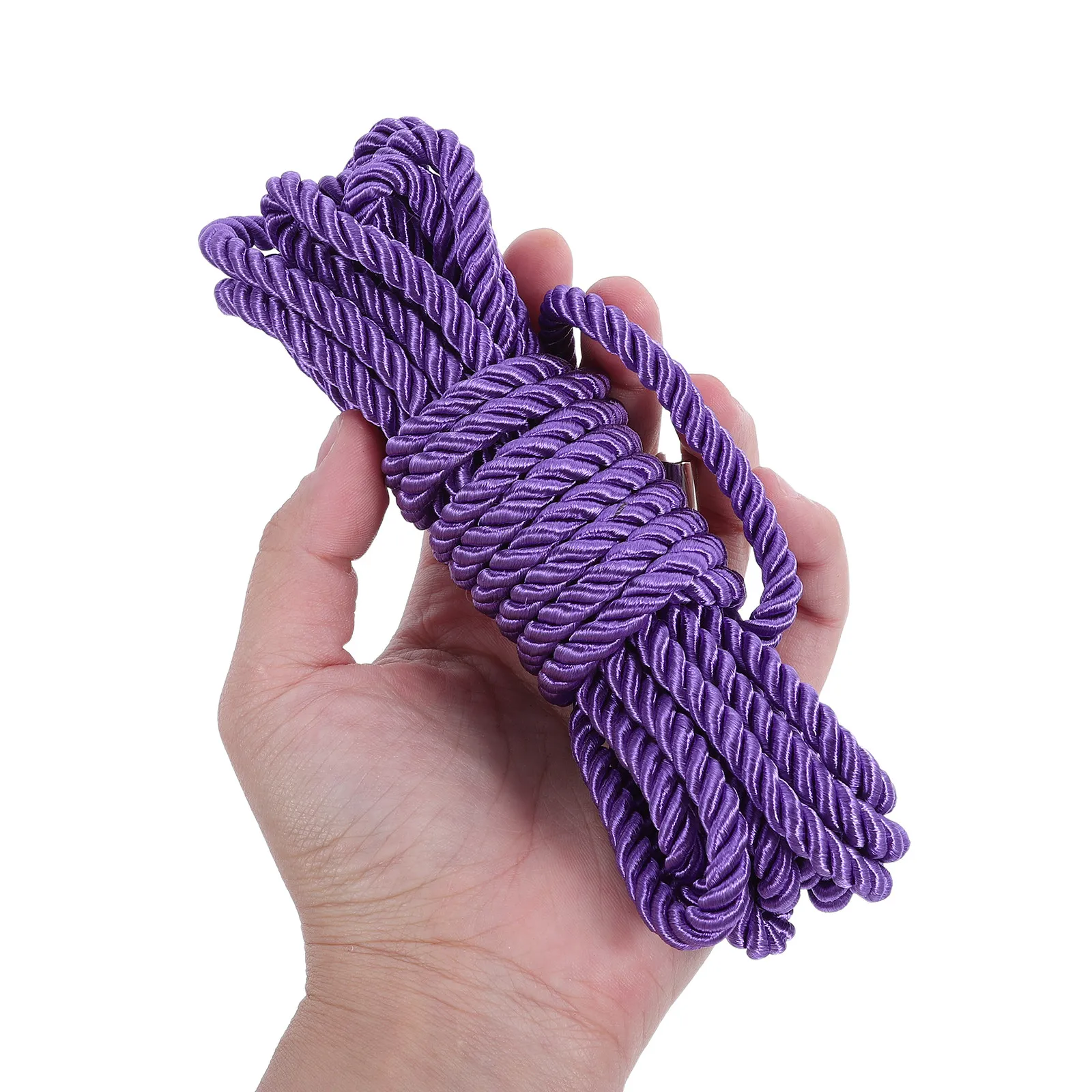 3Pcs Colorful Polyester Braided Rope Double Braided Outdoor Camping Clothesline Rope Travel Hanging Line Multipurpose