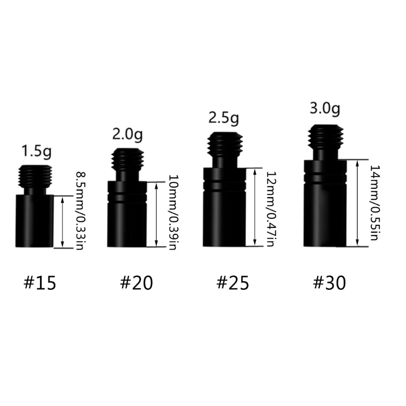 F1FD 5 pièces poids fléchette ajouter outil d'accentuation remplacement contrepoids filetage 2BA