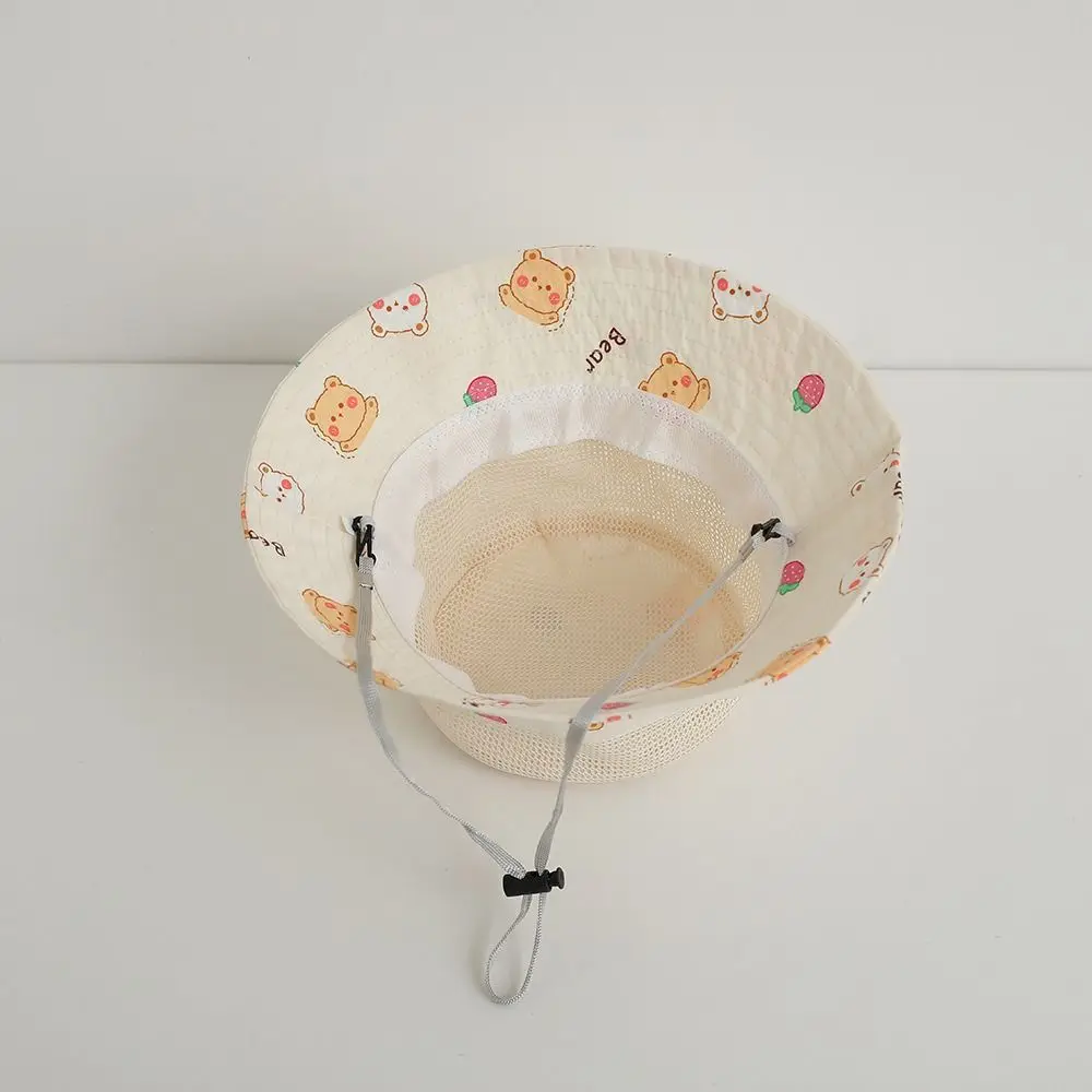 

Korean Summer Baby Bucket Cap Cartoon Animal Mesh Boys Girls Sunhat Cute Breathable Fisherman Caps Toddler