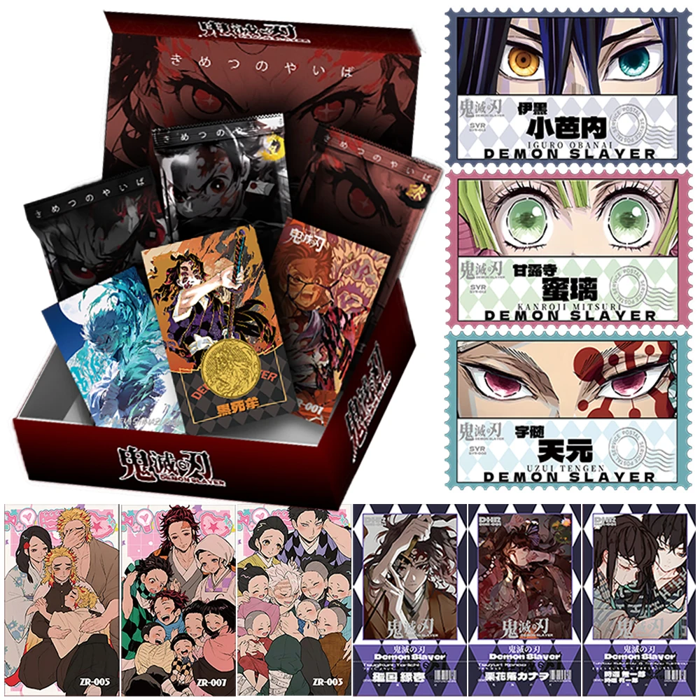 

Demon Slayer Collection Card Popular Anime Protagonist Q-Version Cute Character Card Toy Boys and Girls Festival Surprise Gift